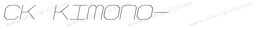 CK Kimono字体转换